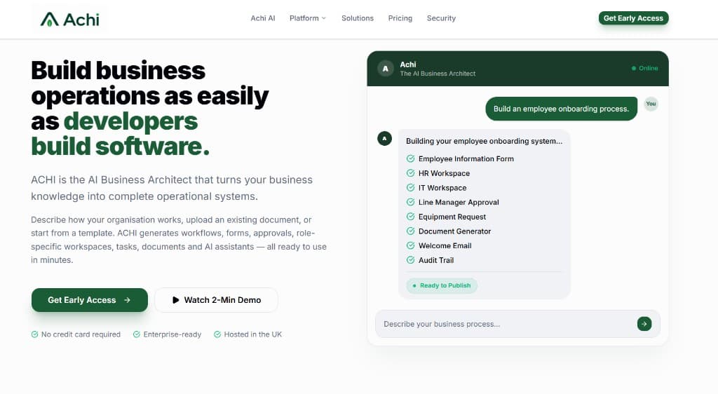Achi interface