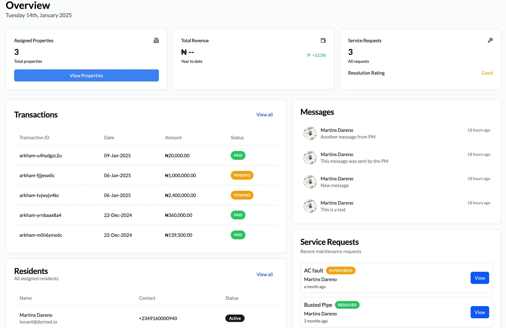 Dormot Core interface